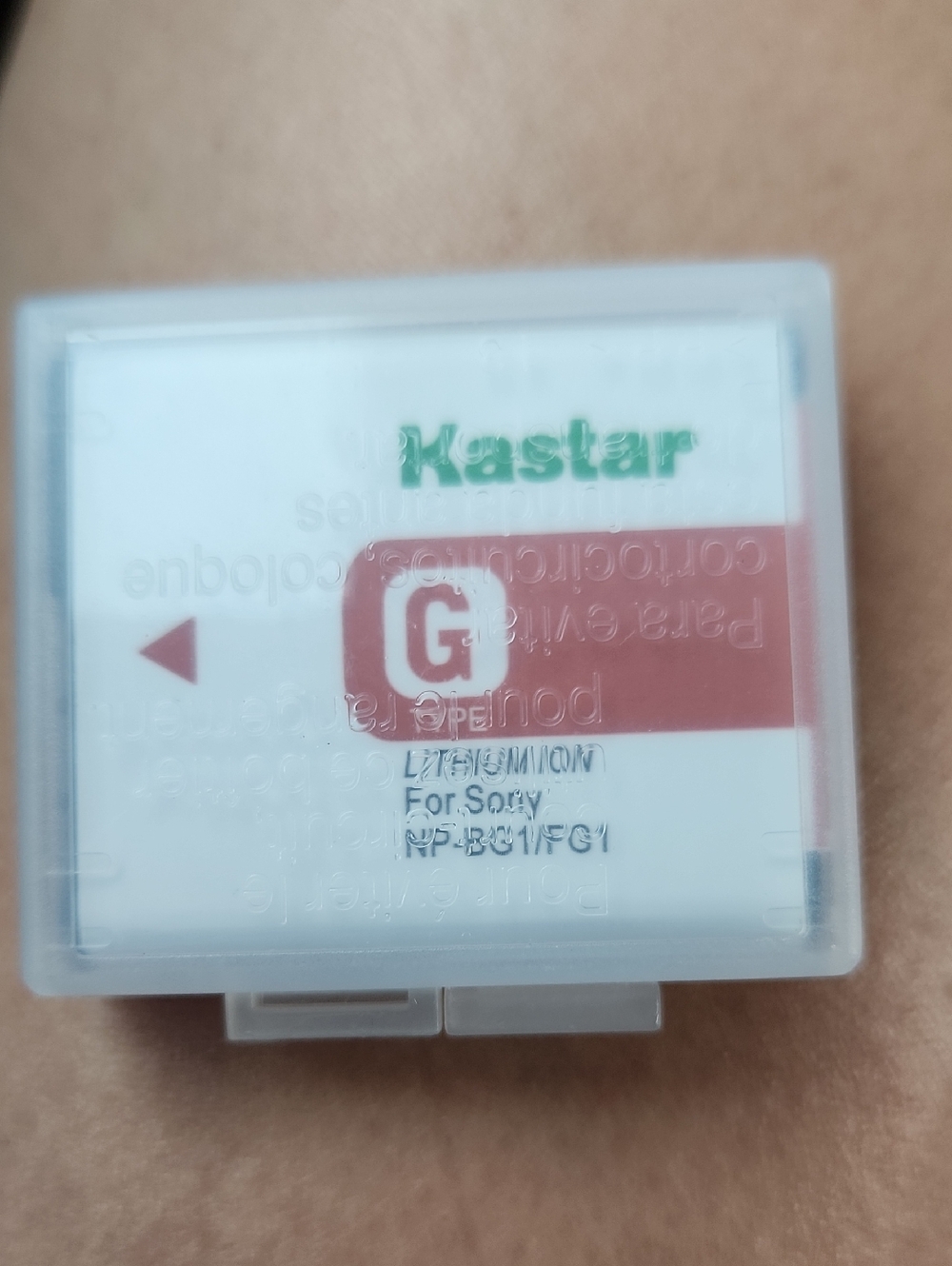 Kastar Battery Pack for Sony - White with Red Label